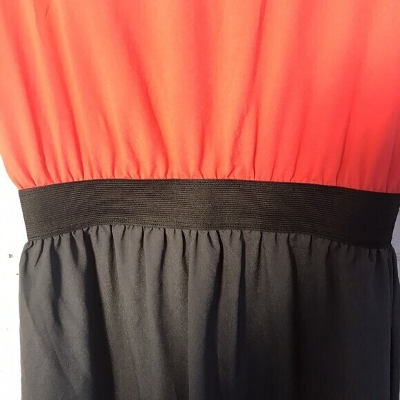 BeBop Woman's Color Block‎ Dress With Elastic Waist Band Size Large - Picture 5 of 8